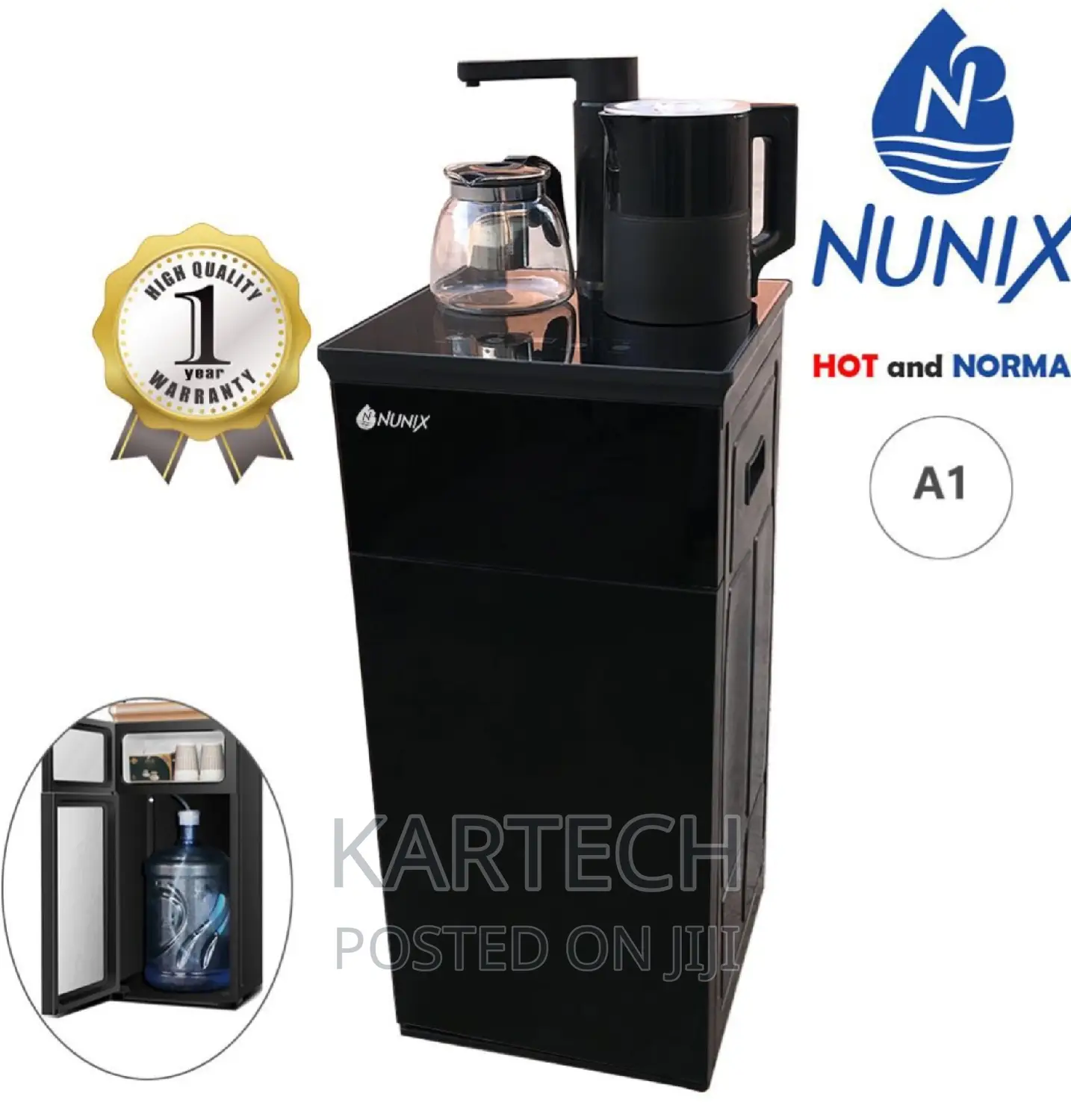 .Nunix AI Bottom Load Hot and Normal Water Dispenser 