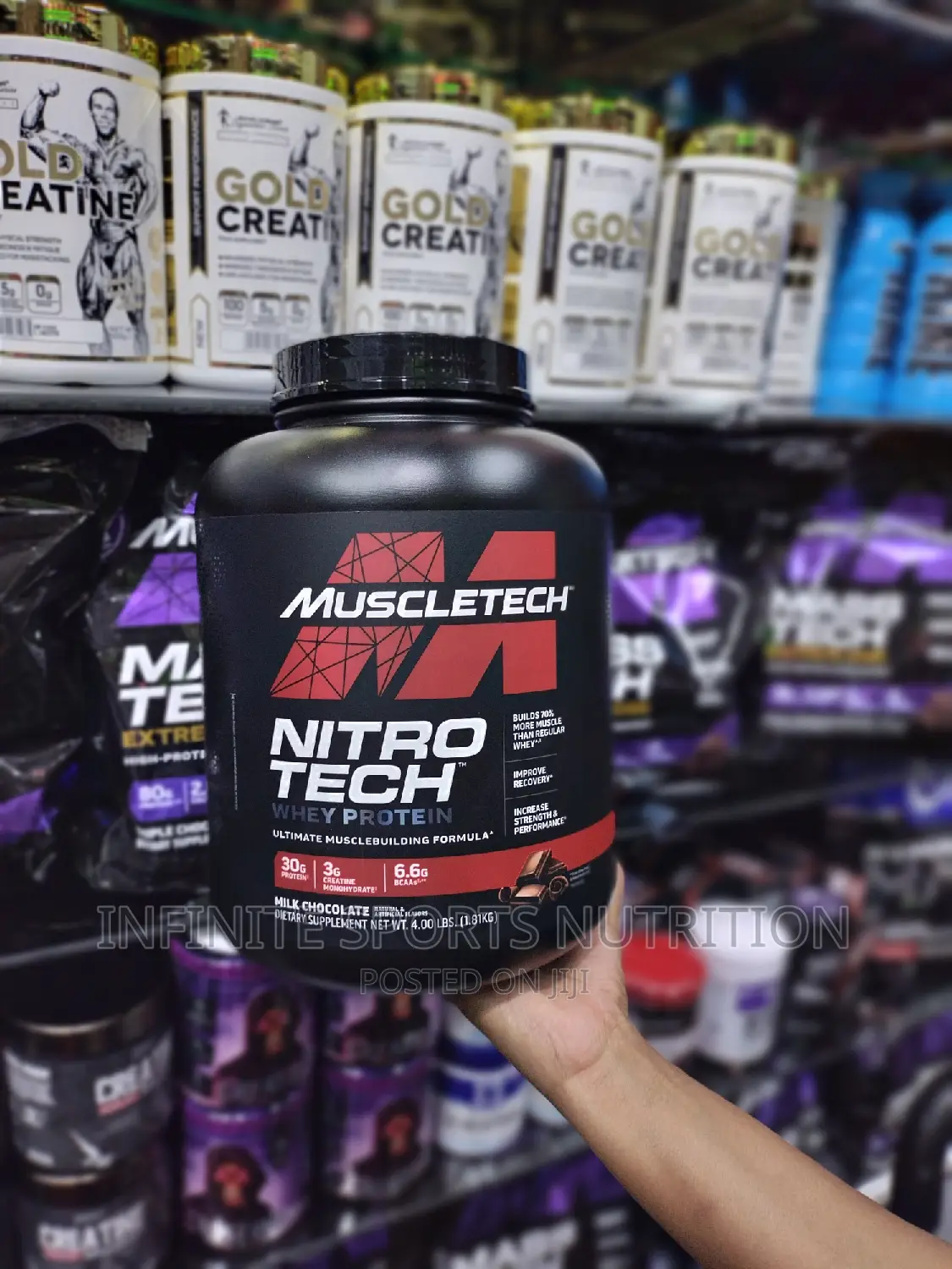 Nitro Tech Whey Protein 4lbs (1.8kgs) Muscle Tech