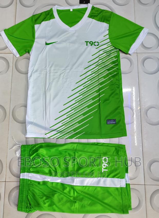 Green Quality Football Jerseys - main view