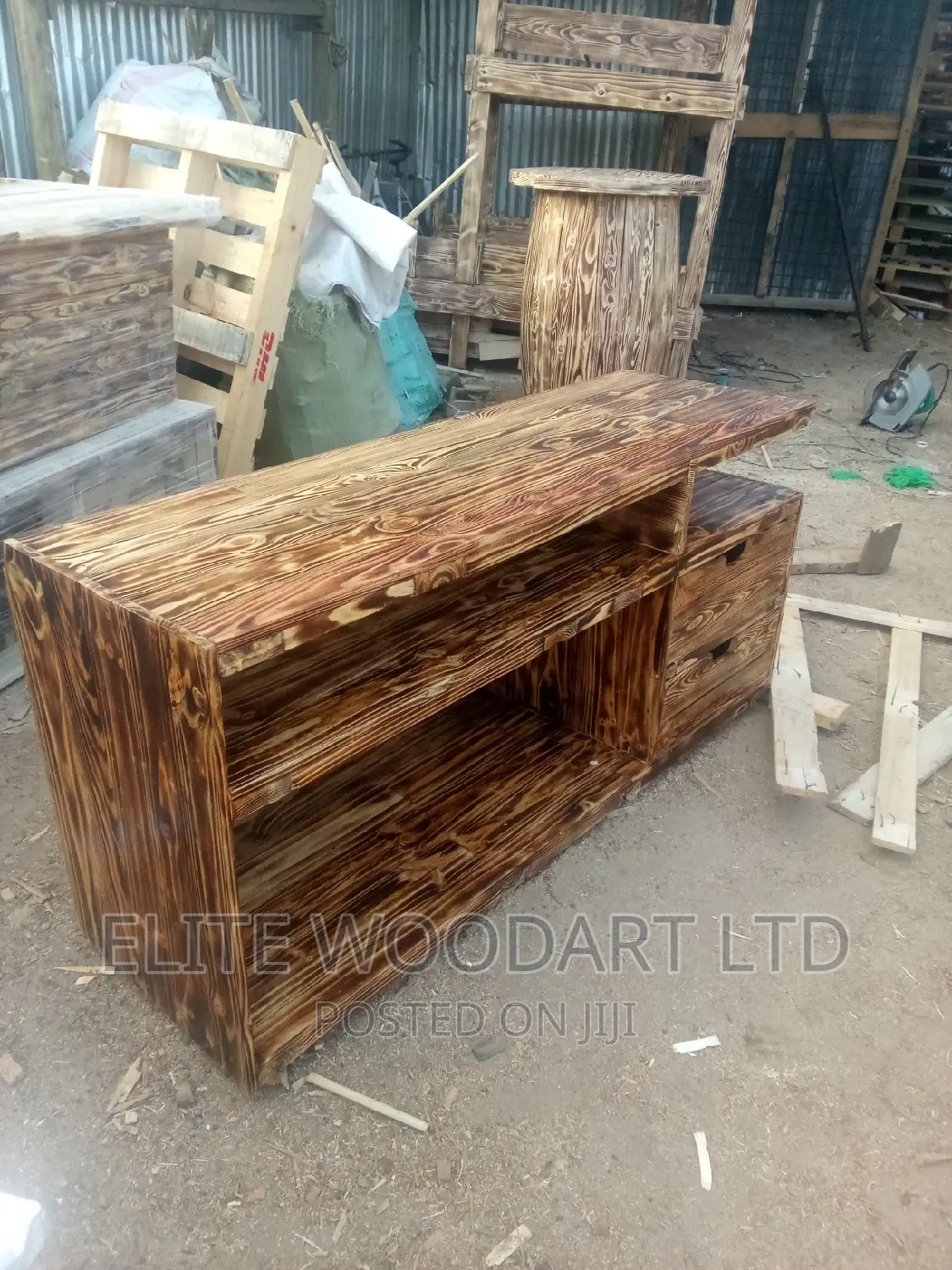 Artisanal Rustic Tv Stand