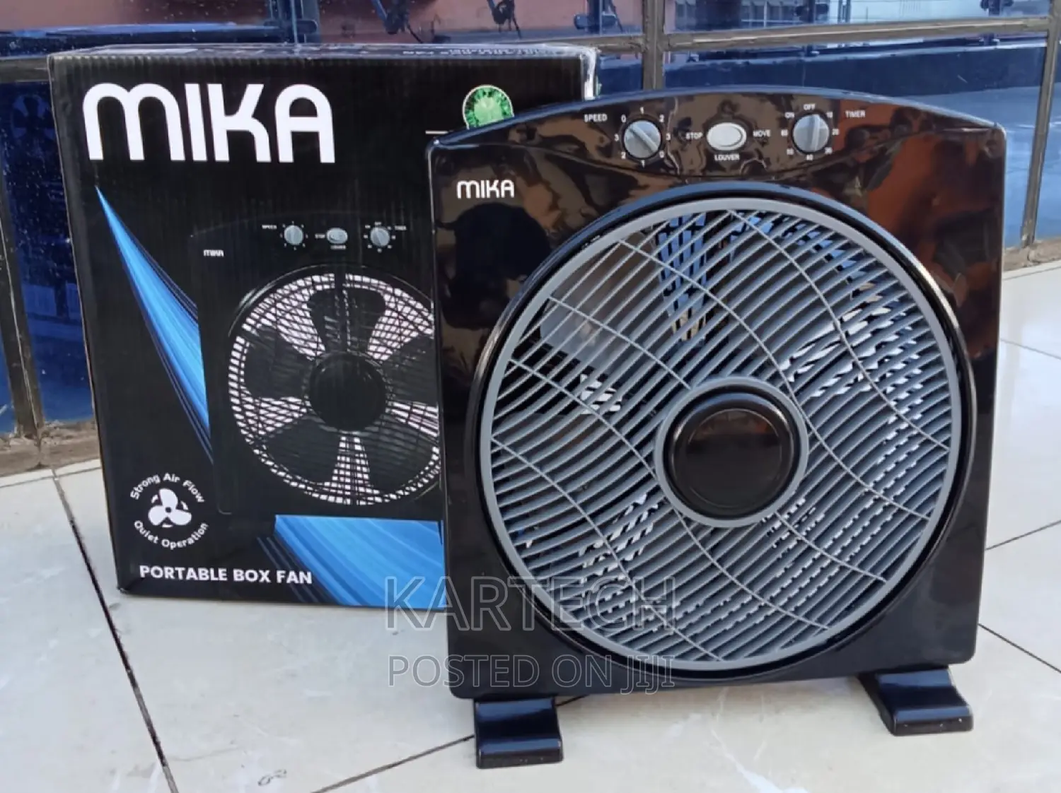 Mika Box Fan, 12", Square