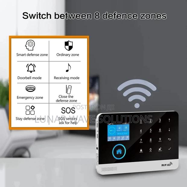 Alarm System With App Control and SIM Card - main view