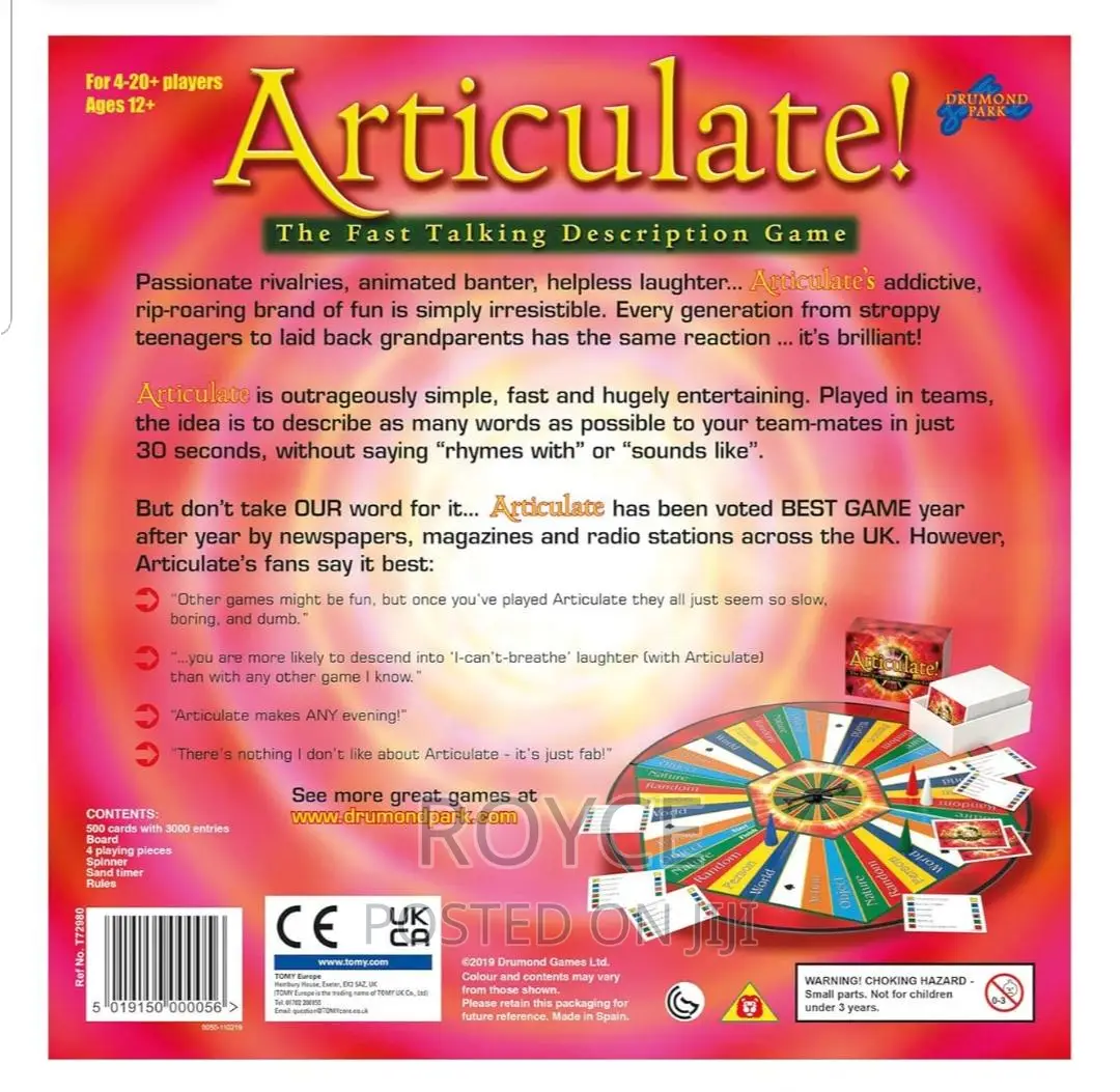 Articulate ! -the Fast Talking Description Game