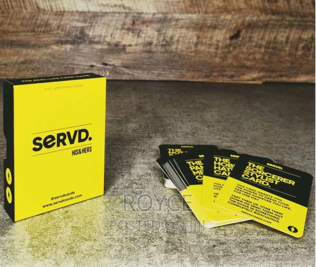 Servd Card Game- His Hers - main view