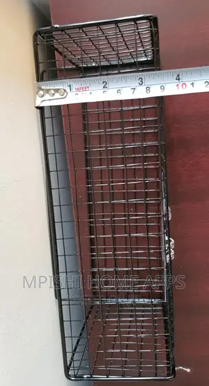 Metallic Rectangular Bathroom Shelf