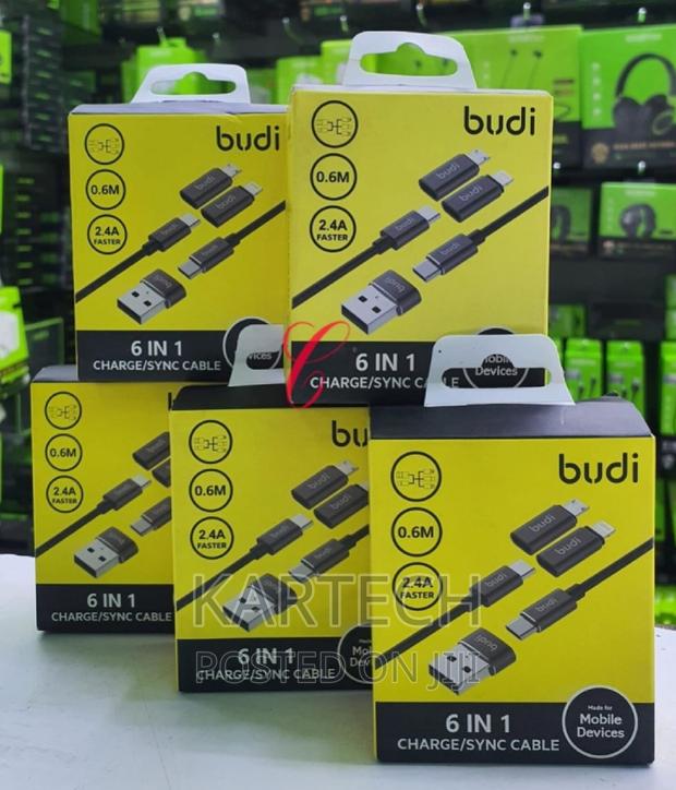 Budi 6 In1 Charge/Sync Cables - main view