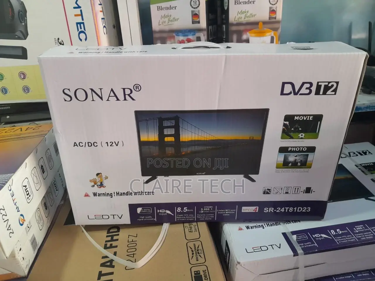 Sonar Flat Screen Tv 24 Inches Digital Tv