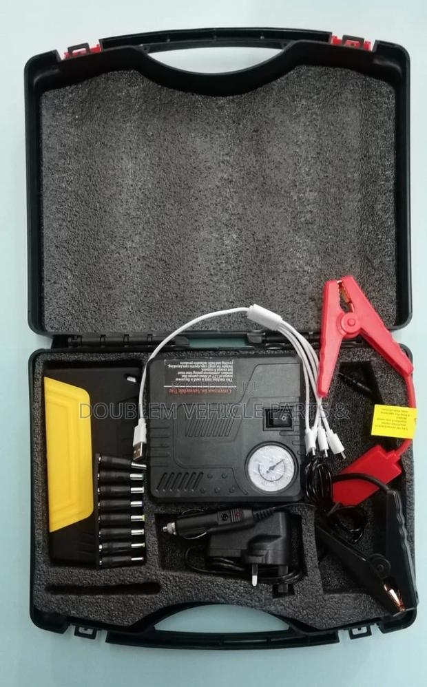 Vehicle Charged Jump Starter Kit With Tire/Tyre Inflator/Compressor