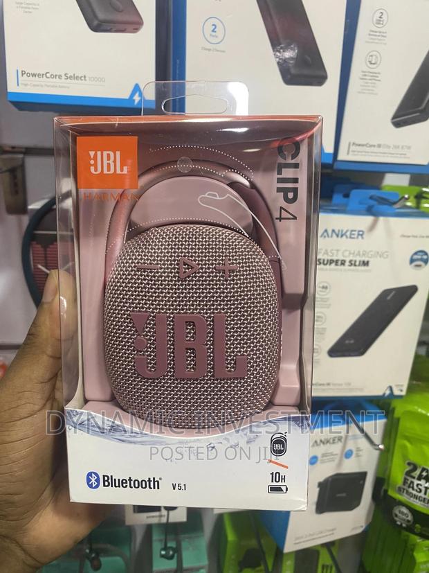 JBL Clip 4 - Portable Mini Bluetooth Speaker-Pink - main view