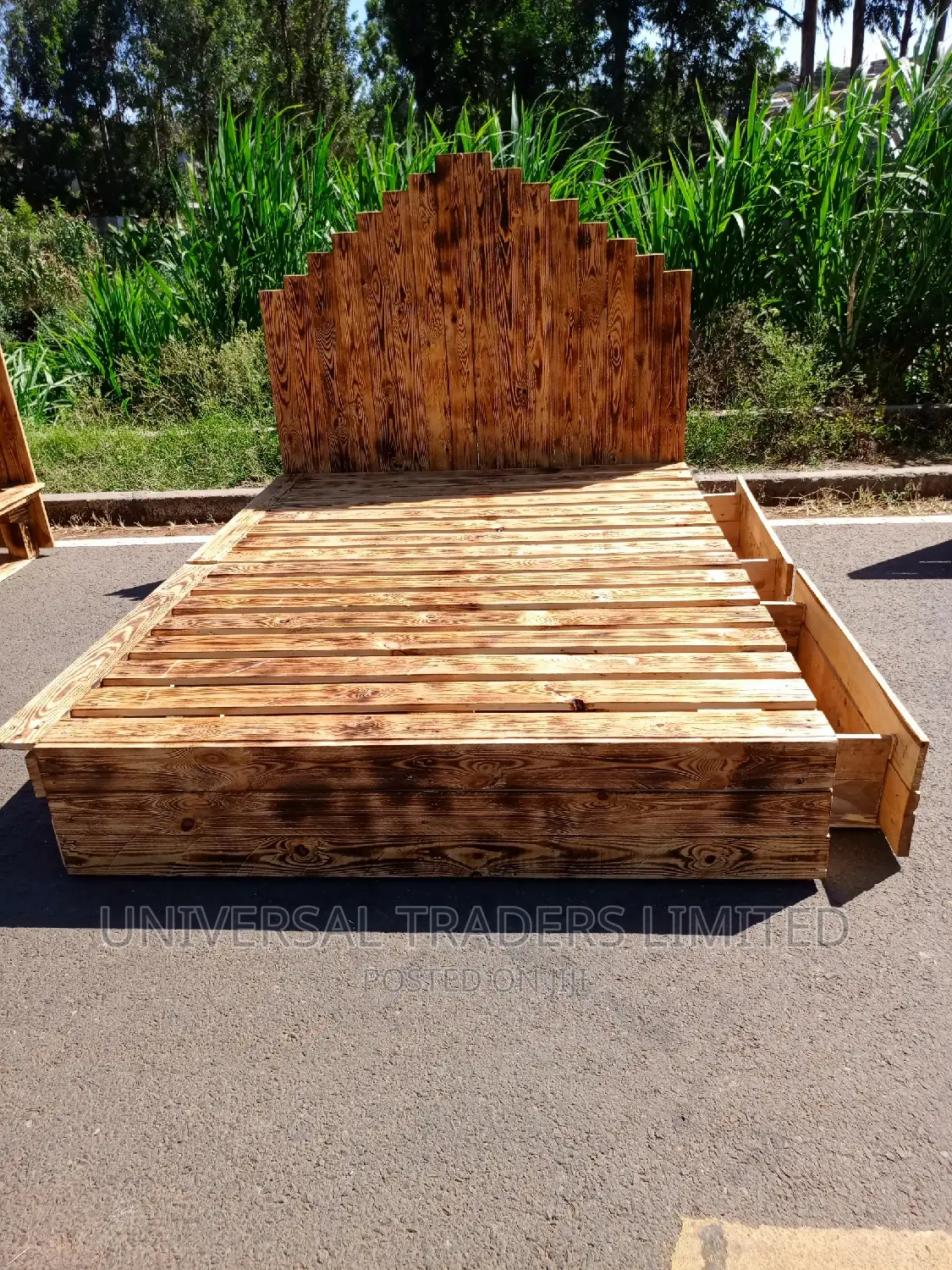 Pallet Bed - Pallet Bed -5x6 Pallet Bed With Drawers - 5x6