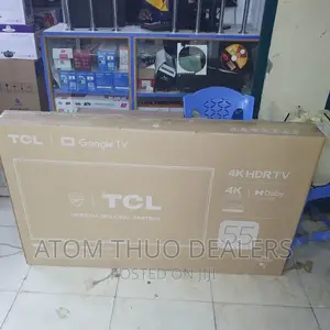 TCL 55T635 55” Smart Frameless, Ultra HD Android-Black Tv