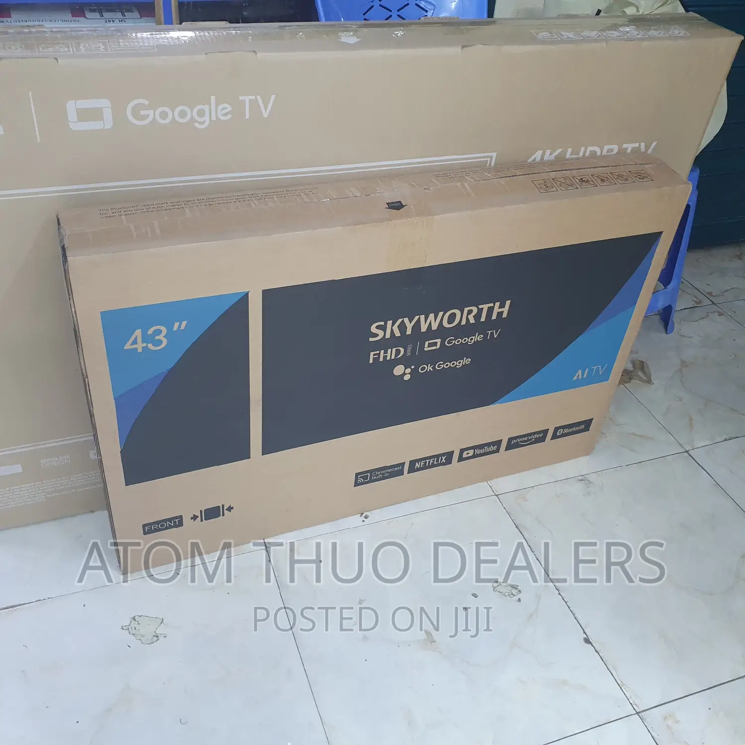 Worth 43"Inch Frameless FHD Android TV,WI-FI,NETFLIX,YOUTUBE