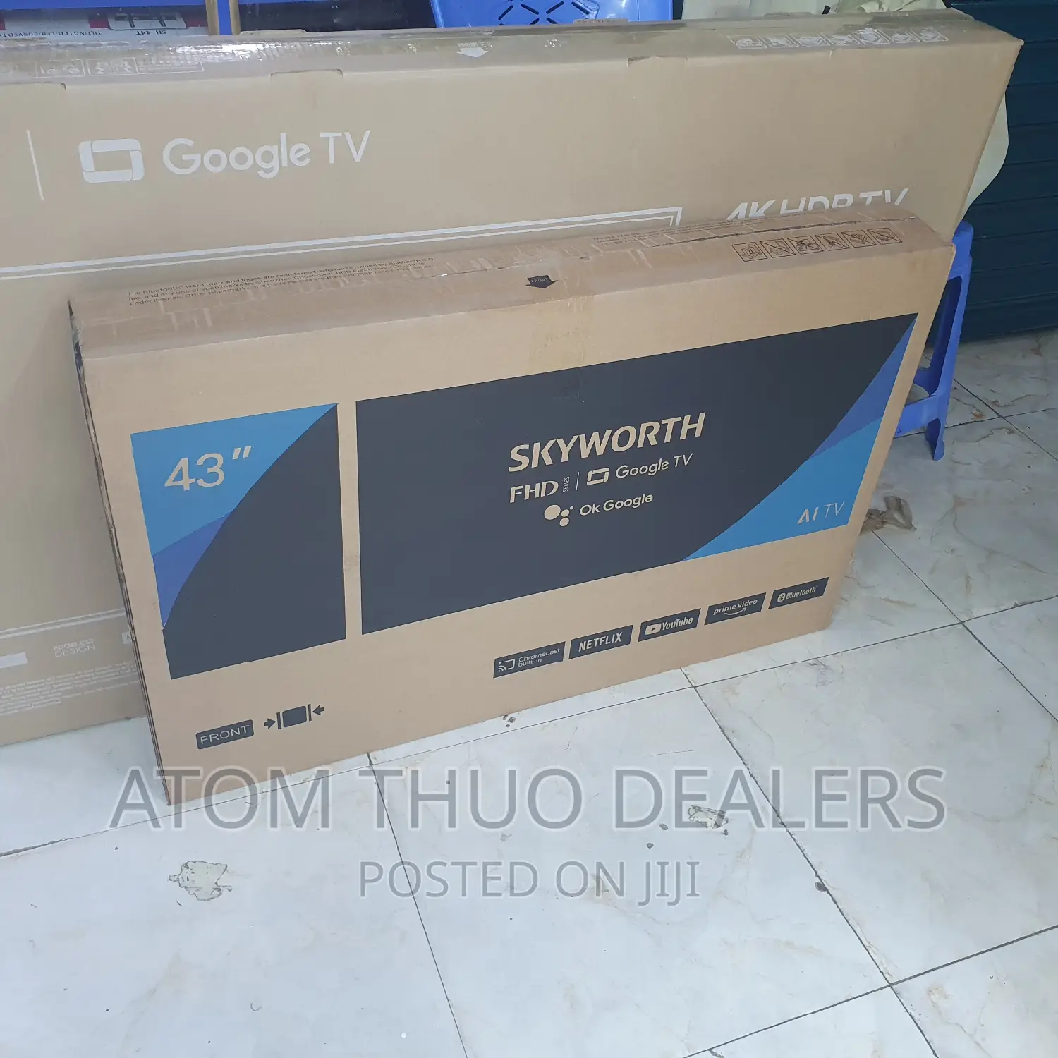 Worth 43"Inch Frameless FHD Android TV,WI-FI,NETFLIX,YOUTUBE