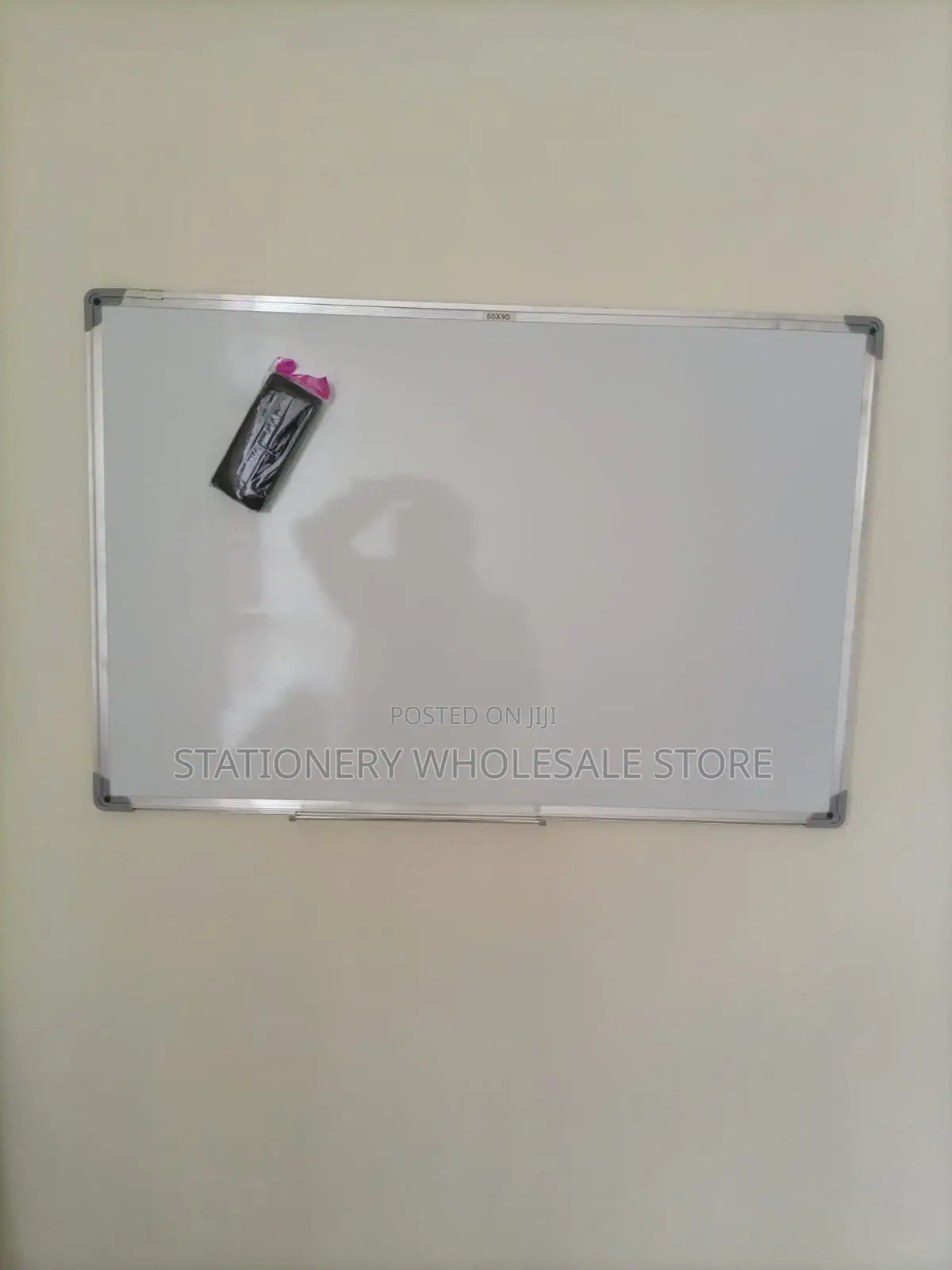 White Board 0.6m by 0.9m Available Imported With Eraser