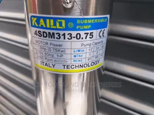 Kailo 1hp 0.75kw Submersible Pump 81 MTRS Head