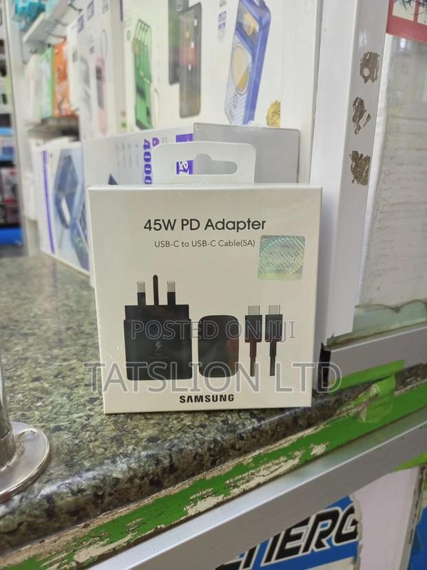 Samsung Galaxy S24 Ultra 45W Super Fast Charger USB C-C Cabl