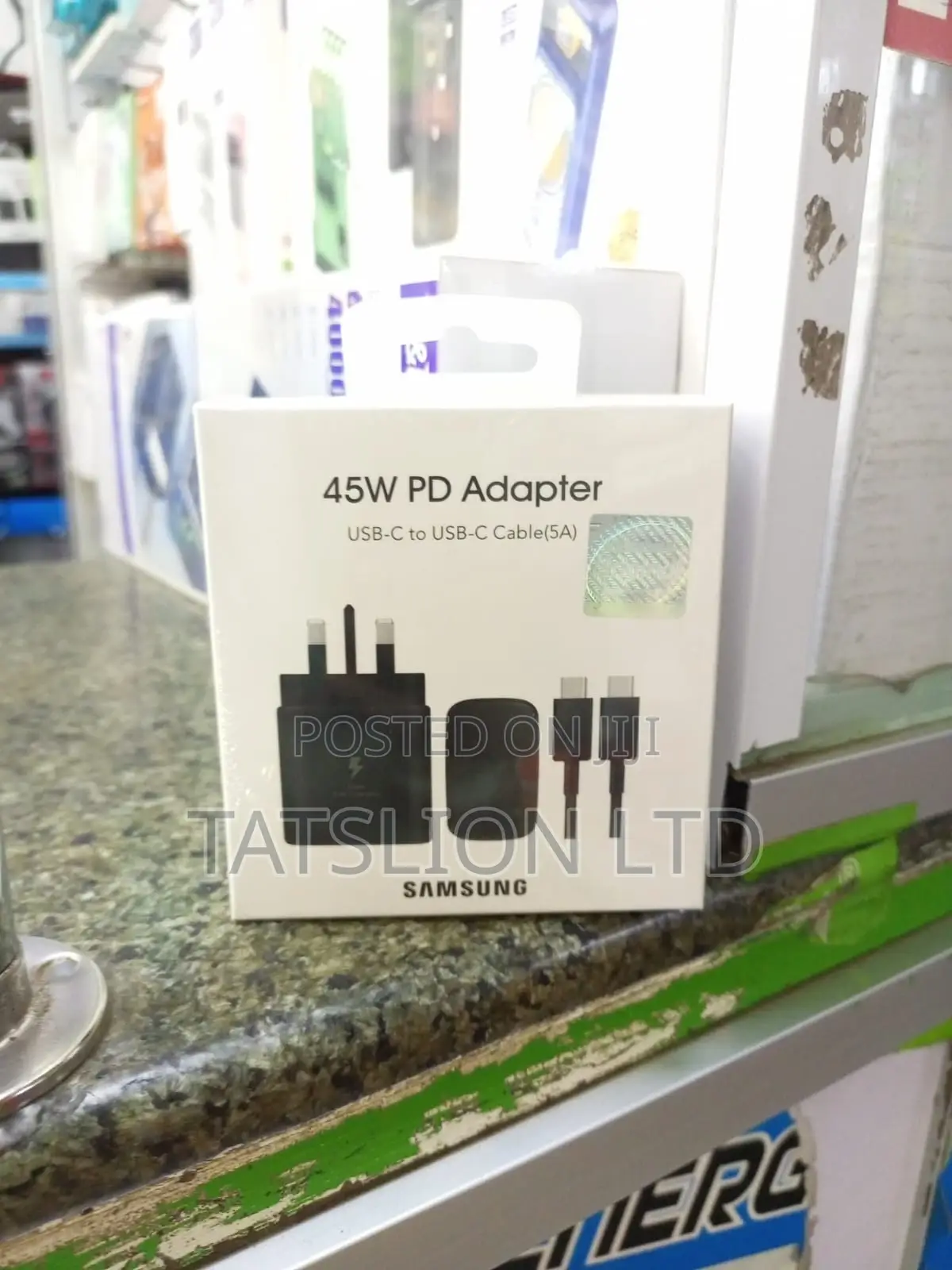 Samsung Galaxy S24 Ultra 45W Super Fast Charger USB C-C Cabl