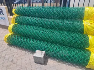 PVC Coated Chainlinks- 12.5 Gauge. Heavy Duty 6ft*18m