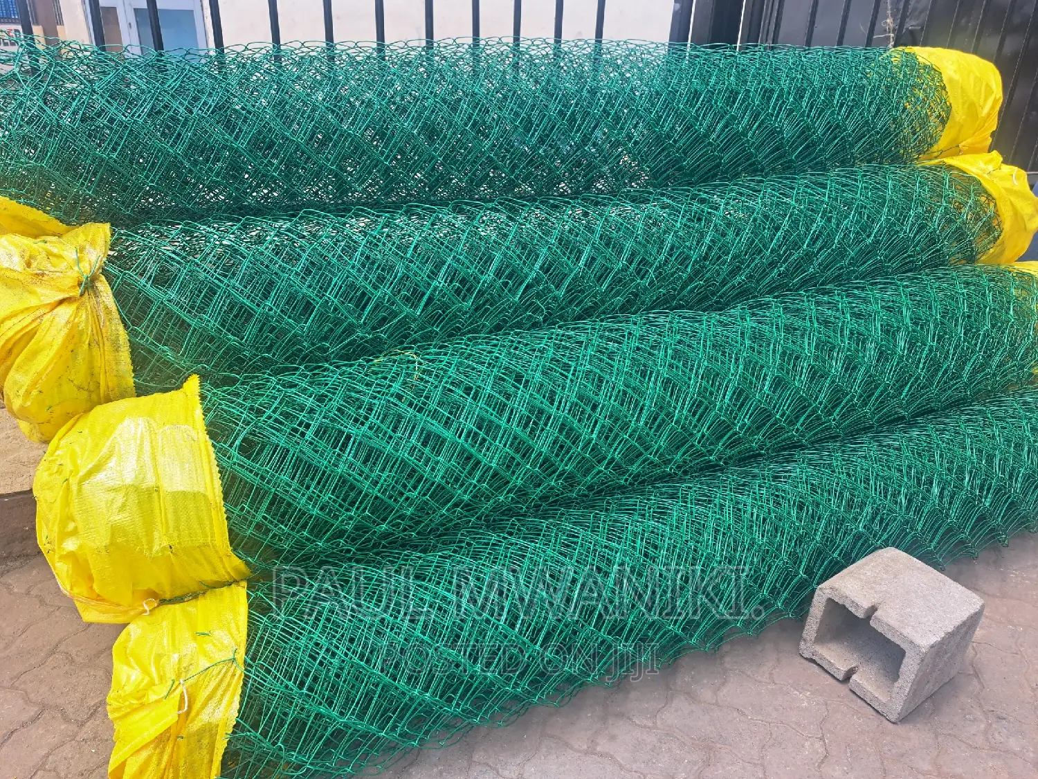 PVC Coated Chainlinks- 12.5 Gauge. Heavy Duty 6ft*18m