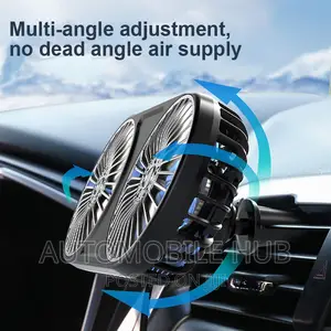 Car Air Double Fan Adjustable Fan Air Inlet