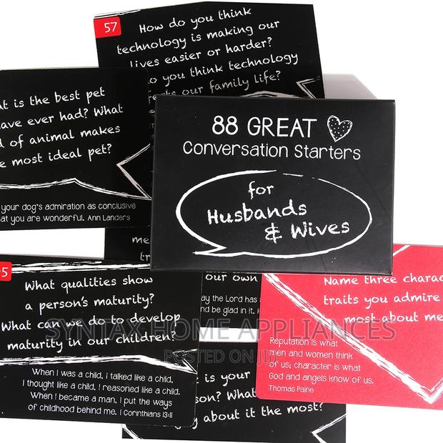 88 Great Conversation Starters for Husbands Wives - thumbnail 4
