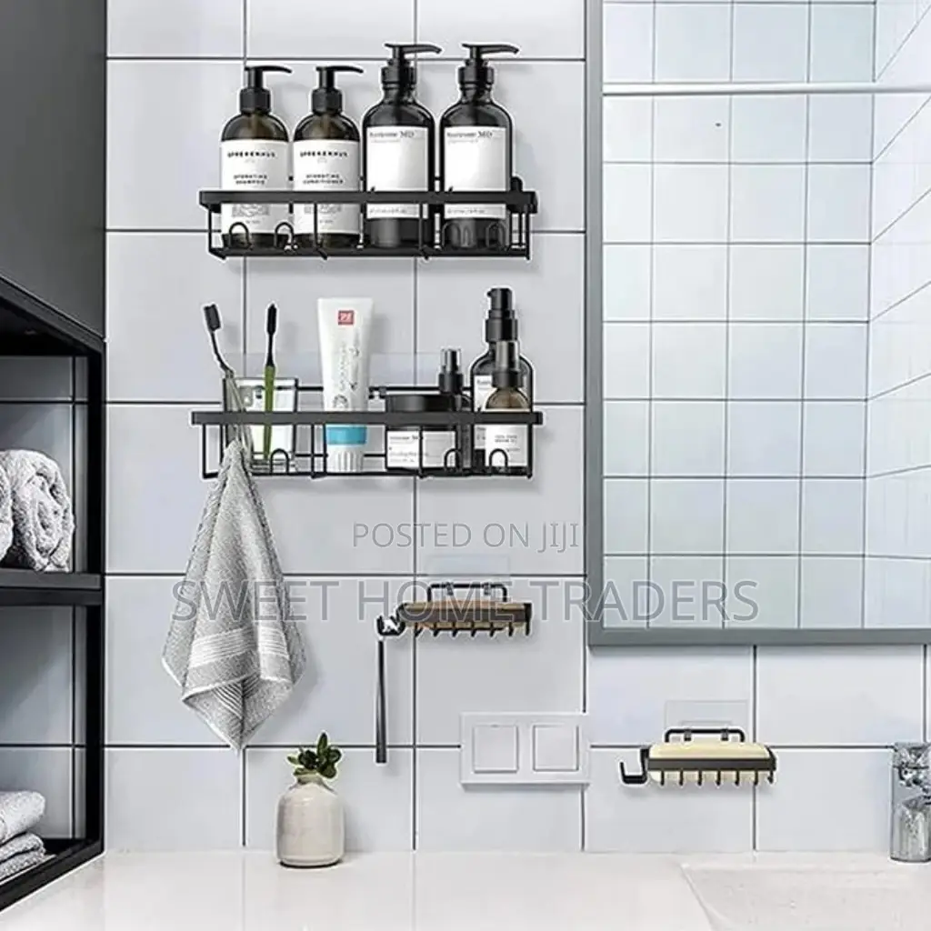 3pcs Set Shower Caddy Shelf/Bathroom Organizer 