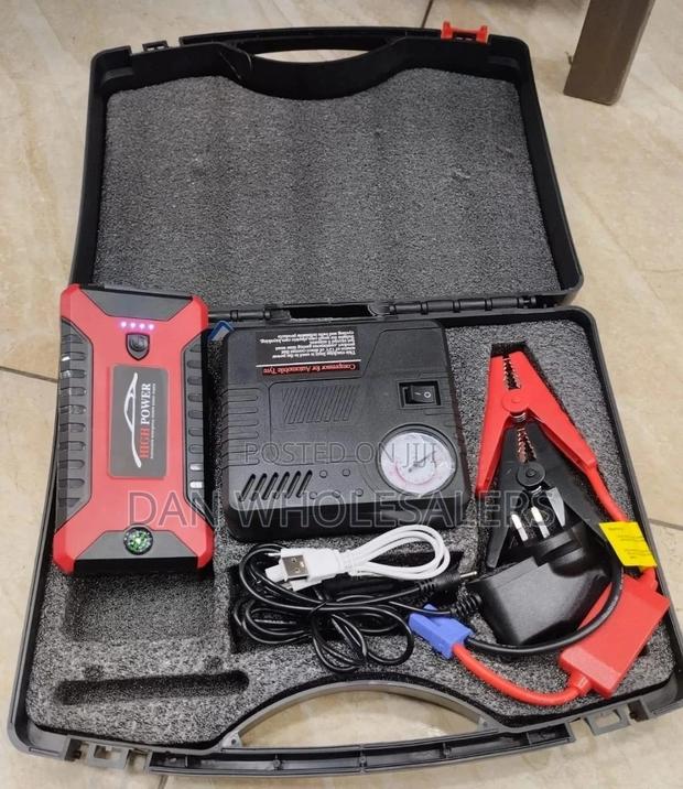 High Power Portable Car Jump Starter Kit and Air Compressor