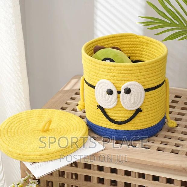 Cotton Rope Storage Basket Nursery Decor Home Organizer