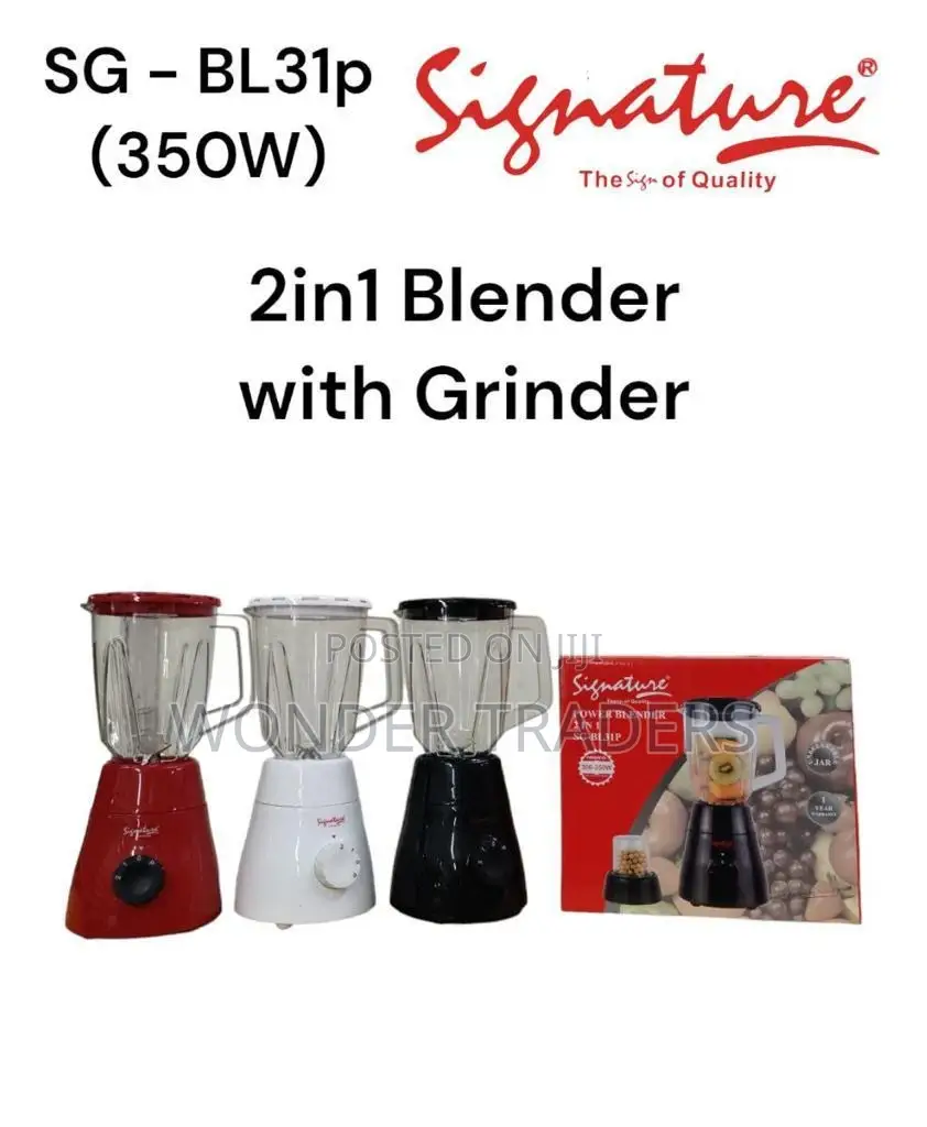 Signature Blender 2 in 1 With Grinder.