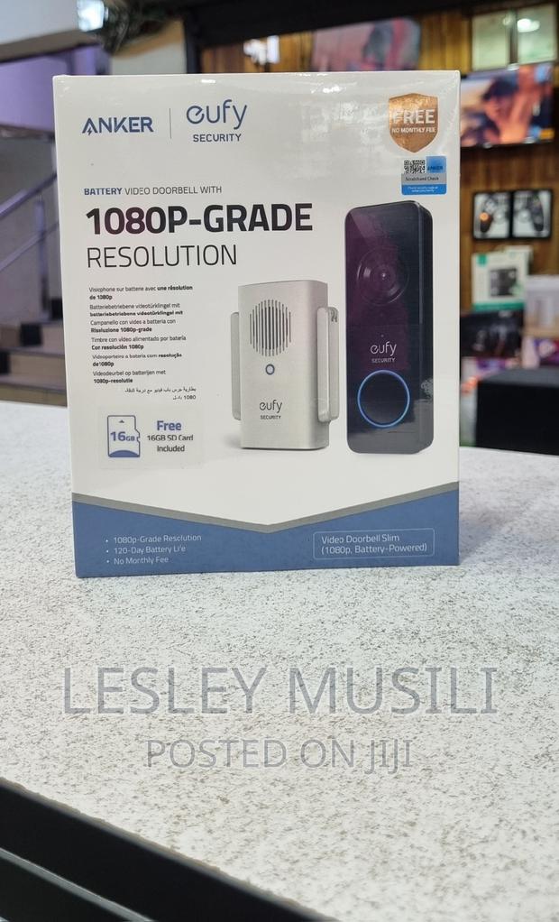 Eufy Security, Battery Video Doorbell Kit With Chime - main view
