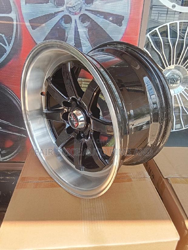 Sports Rims Size 15/8 Deep Dish Black With Silvery