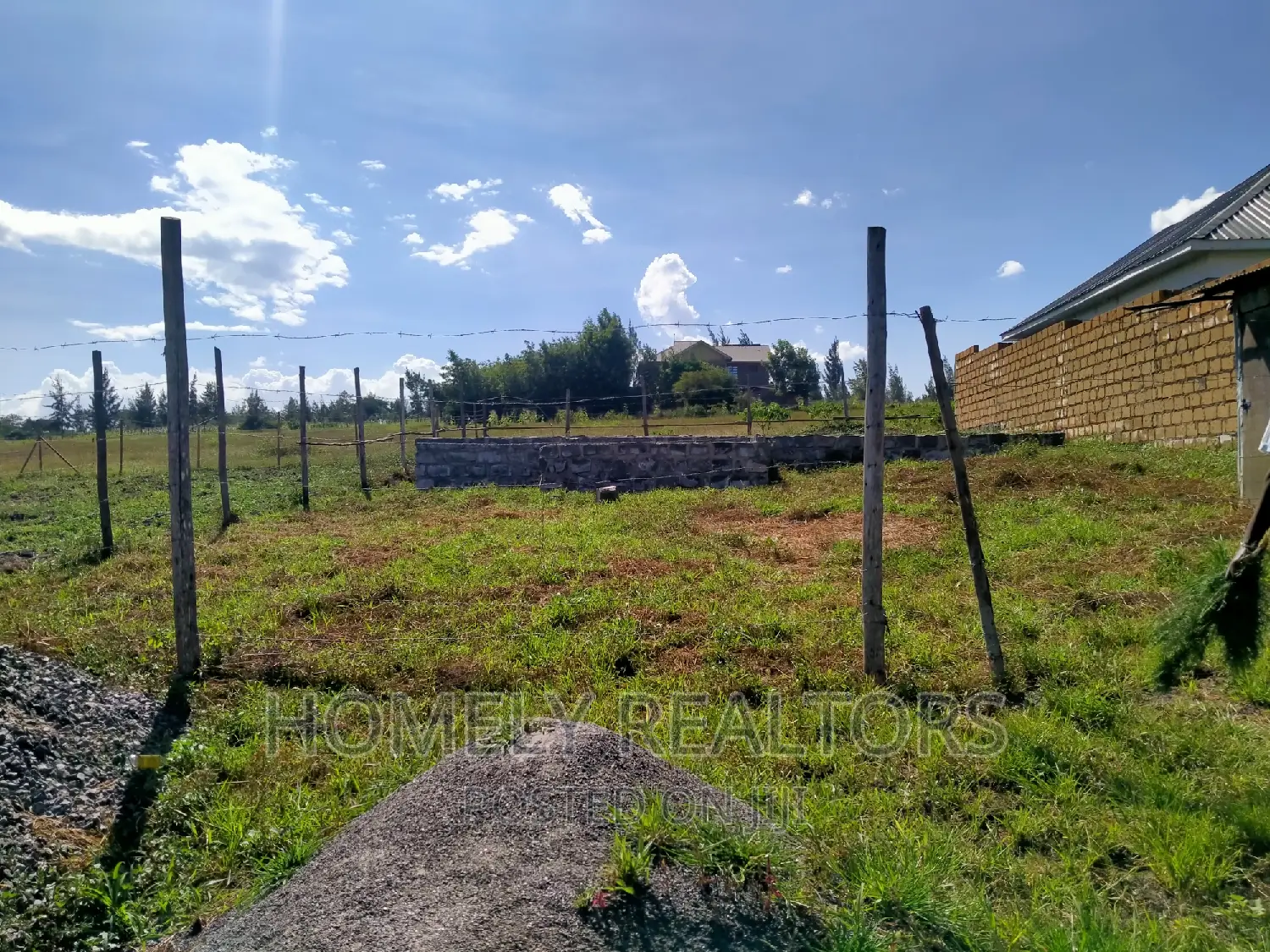 Eighth Acre Plot in Kiserian GP With 3-BDRM House Foundation