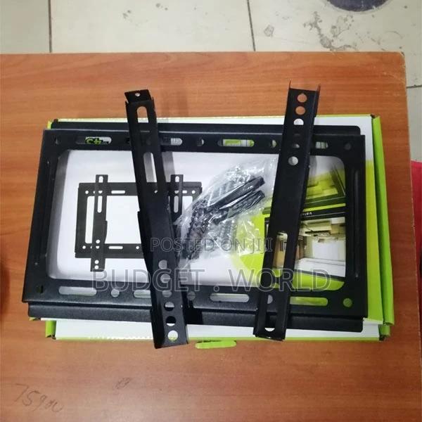 Cast Aluminium Black 14-43 Inch Fixed Wall Mount Stand, LED - main view