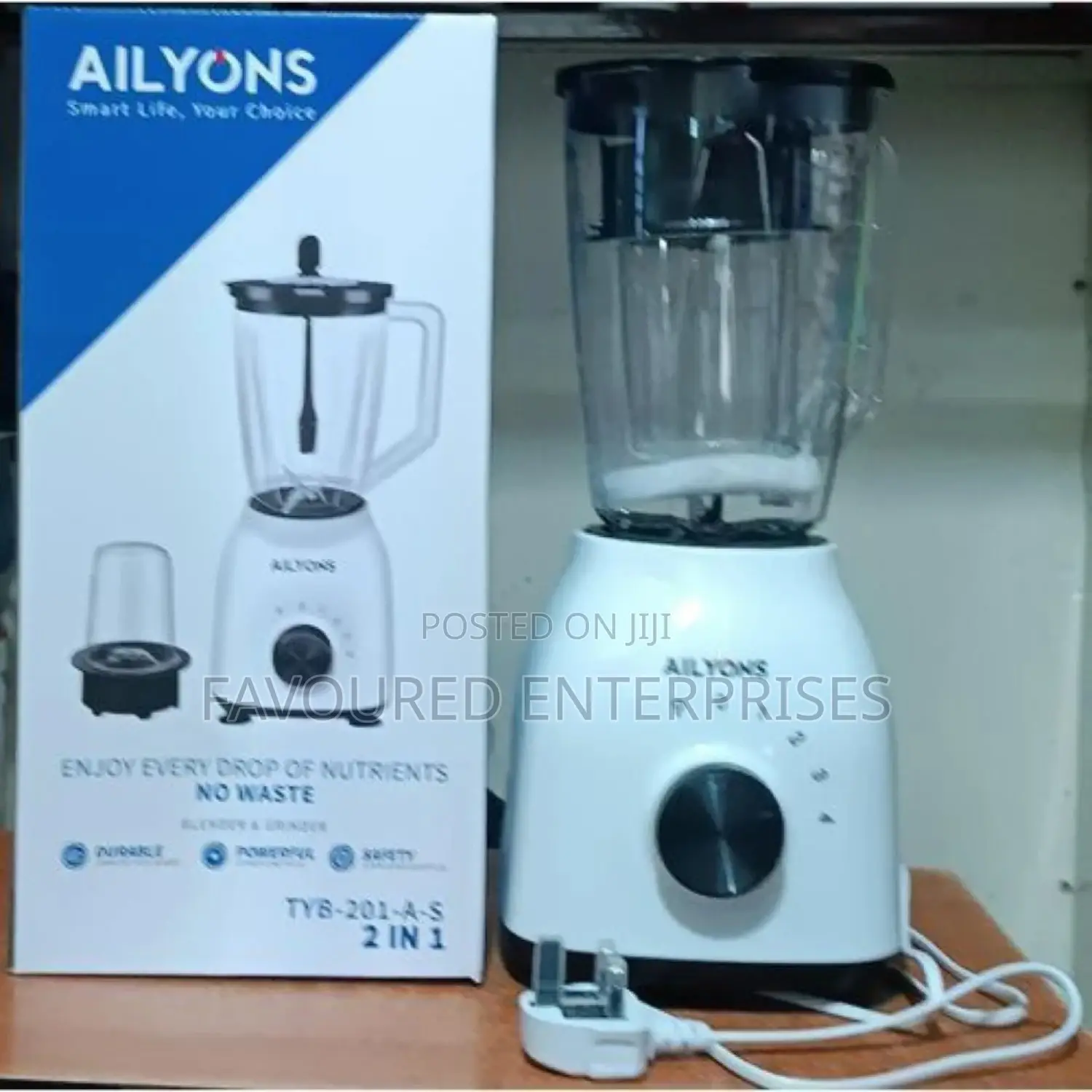 AILYONS Blender 2 in 1 With Grinder Machine 1.5L