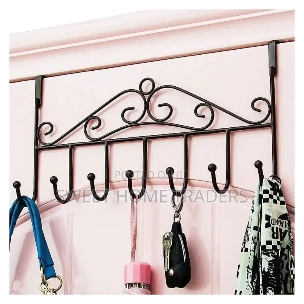 Over The Door Hanger With Hooks Door Rack