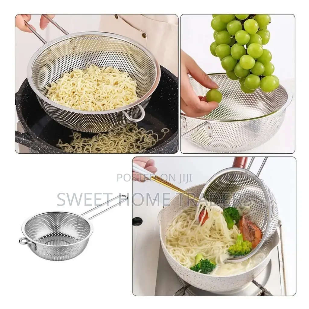 One Handle Stainlesd Steel Strainer 19.5cm