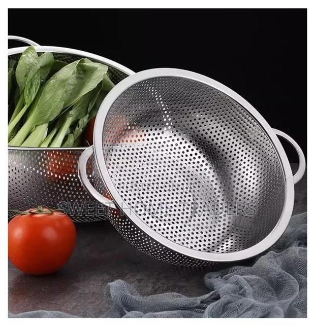 Rice Sieve Spaghetti Draining Basket With Handles - main view