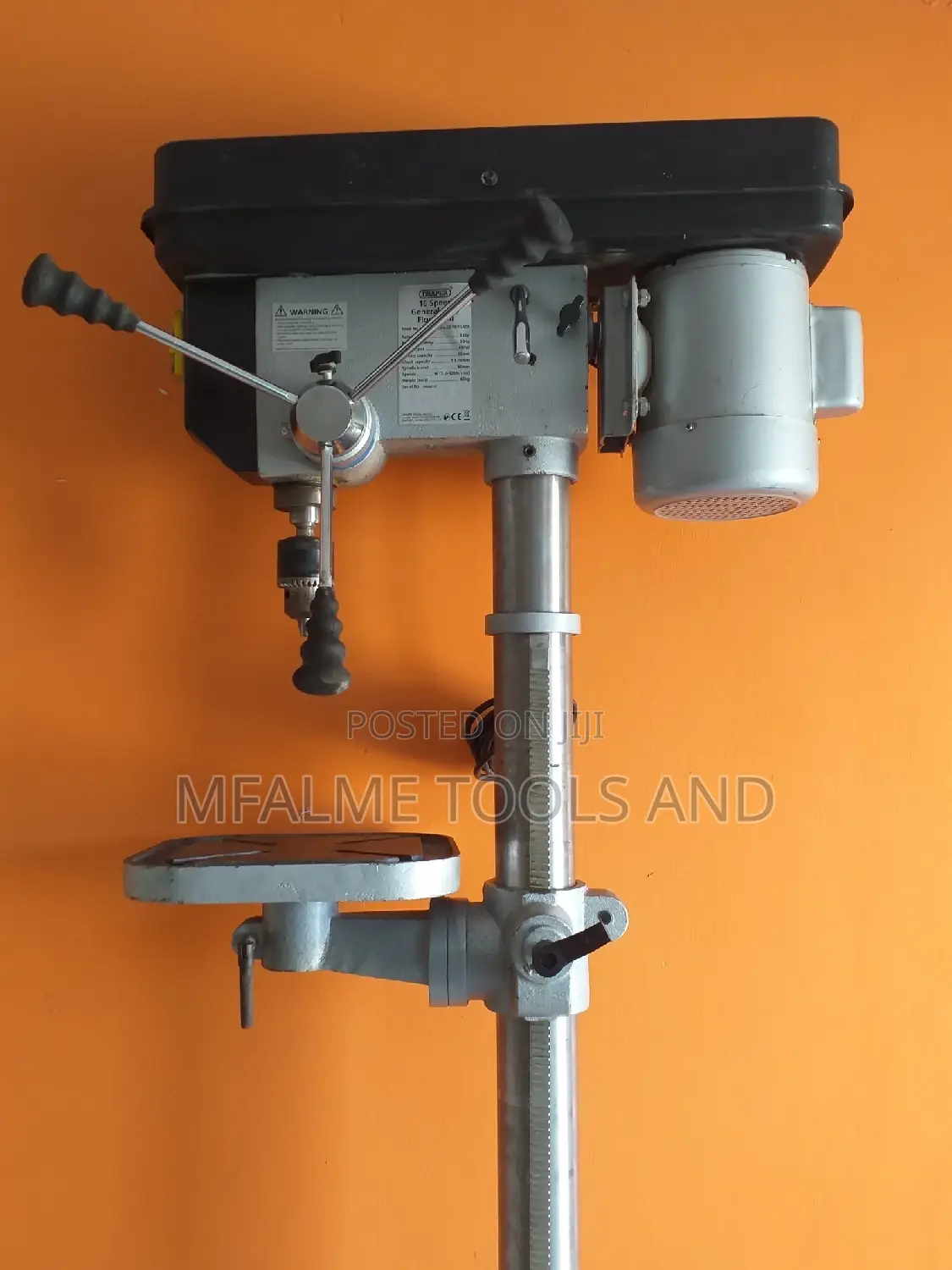 Pillar Drill 16 Speed Draper Floor Heavy Duty 450w240v Ex-Uk
