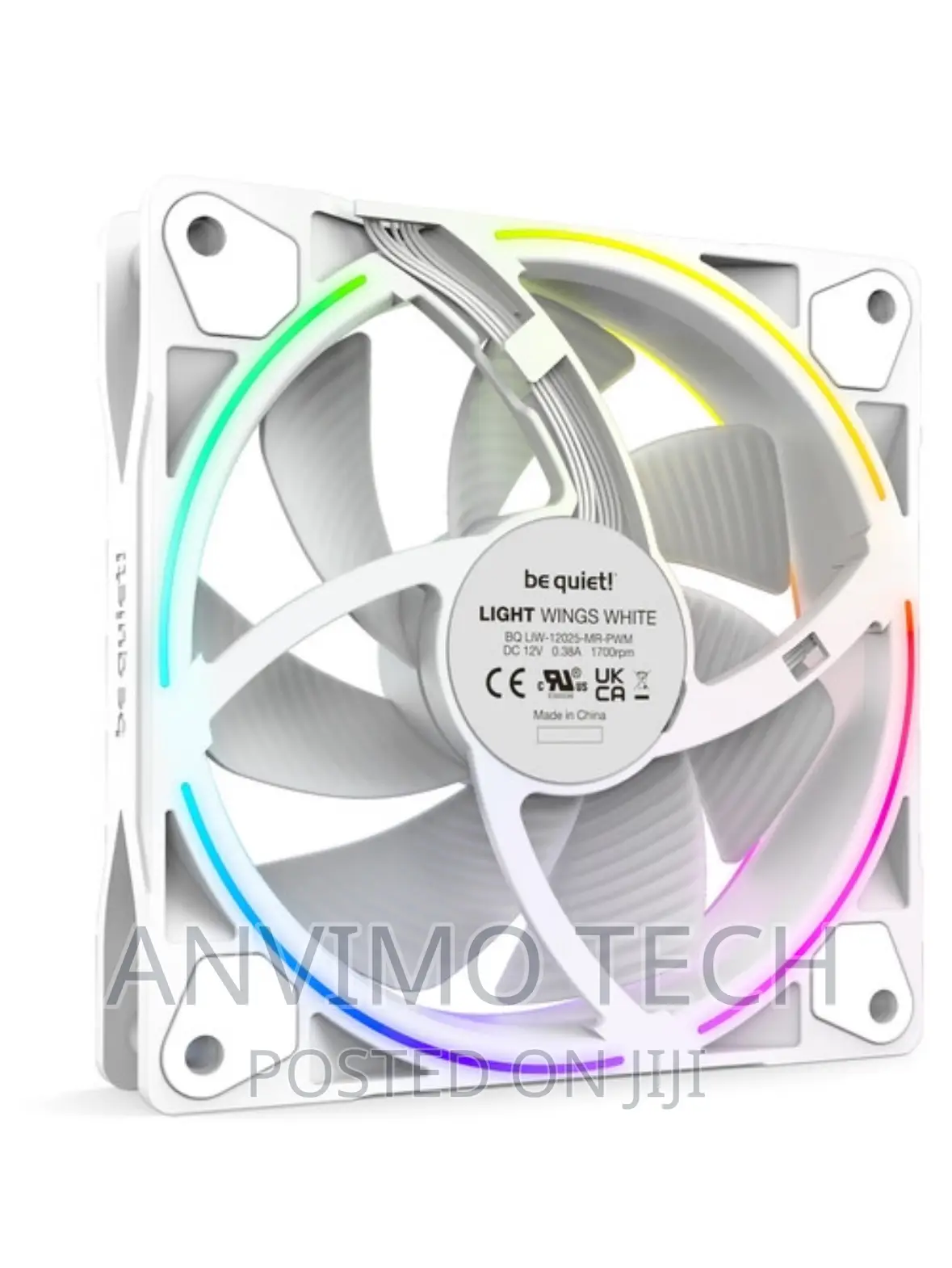 Be Quiet! Light Wings High-speed 120mm Fans (3-pack,White)