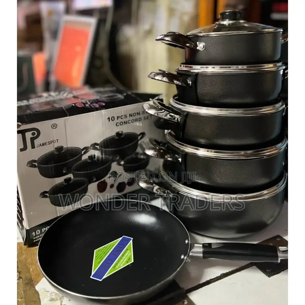 *Jp Nonstick Cookware Set 11 PCS With Pan