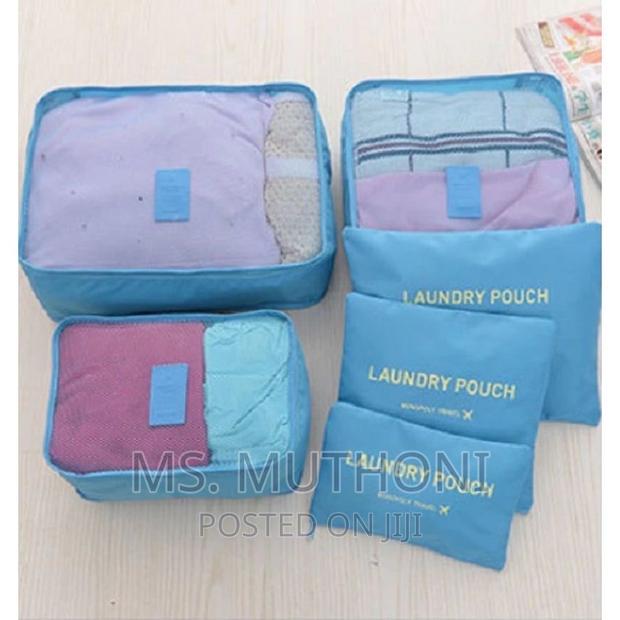 *6pc Set Travel Suitcase Organizer With Foldable - thumbnail 2