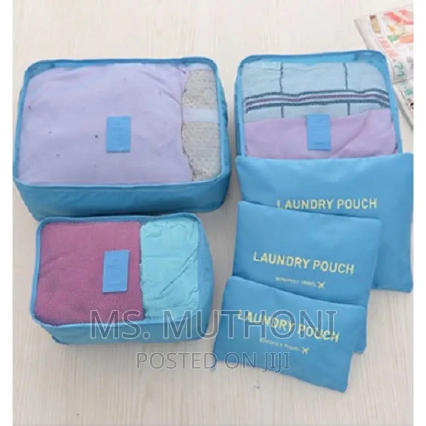 *6pc Set Travel Suitcase Organizer With Foldable