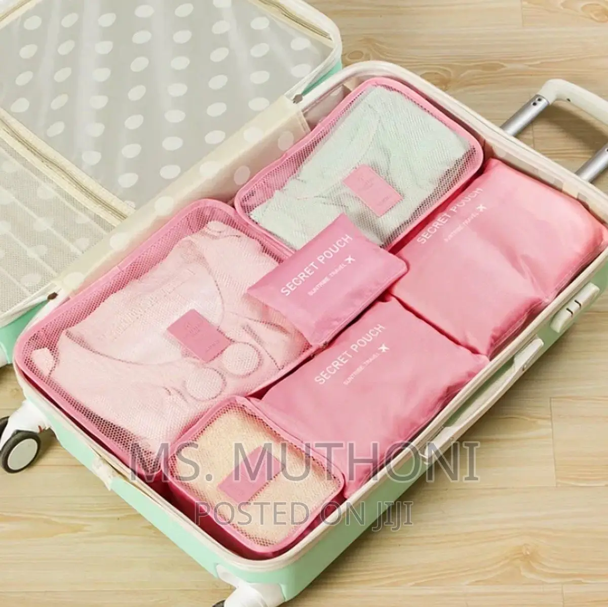 *6pc Set Travel Suitcase Organizer With Foldable