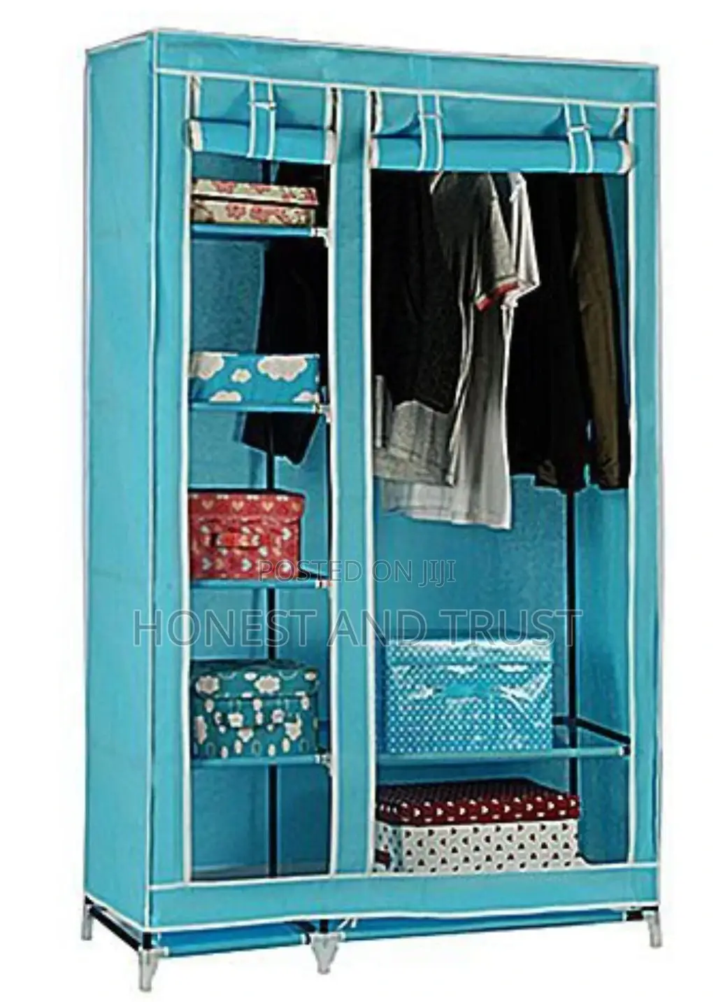 2 Column Metallic Wardrobe