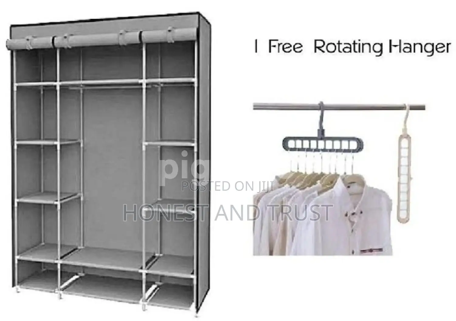 Wooden Wardrobe 3 Column