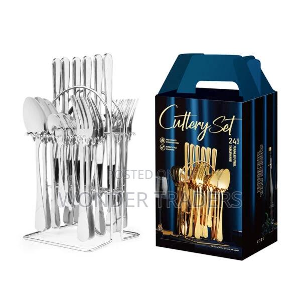 24pc Cutlery Set (Silver Colour* - main view