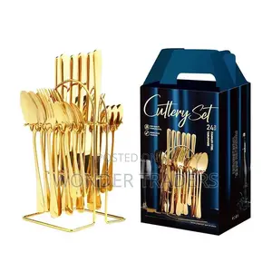 *24PC Cutlery Set (Gold COLOUR