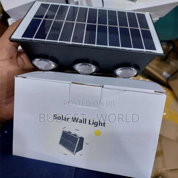 Affordable RGB Multi-Color Solar Outdoor Wall Light 6LED