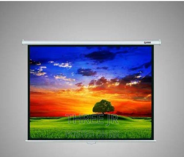 Quality Wall Mounted Whitematt Projection Screen - main view