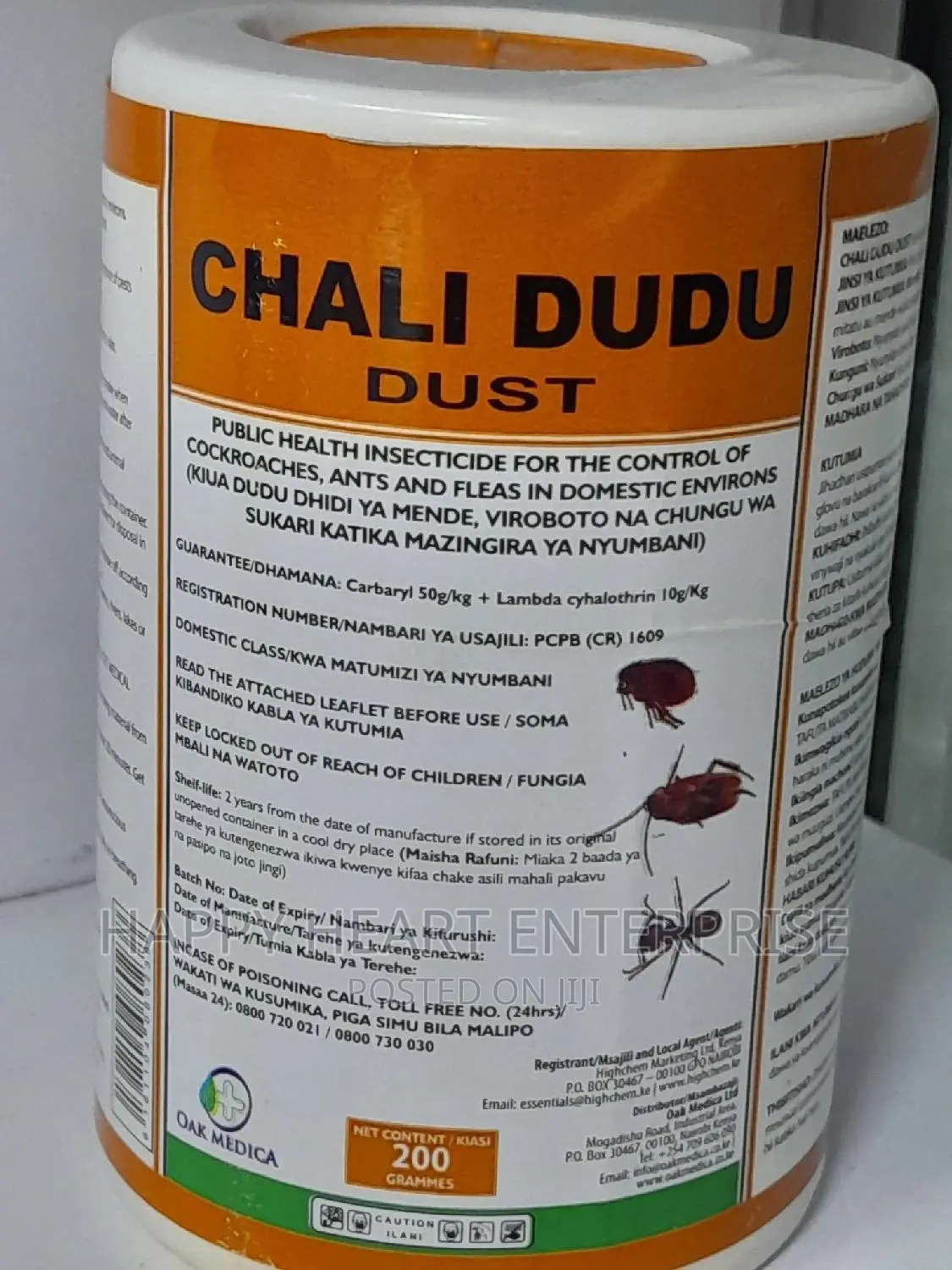 Chali Dudu Dust Cockroach Powder 200G